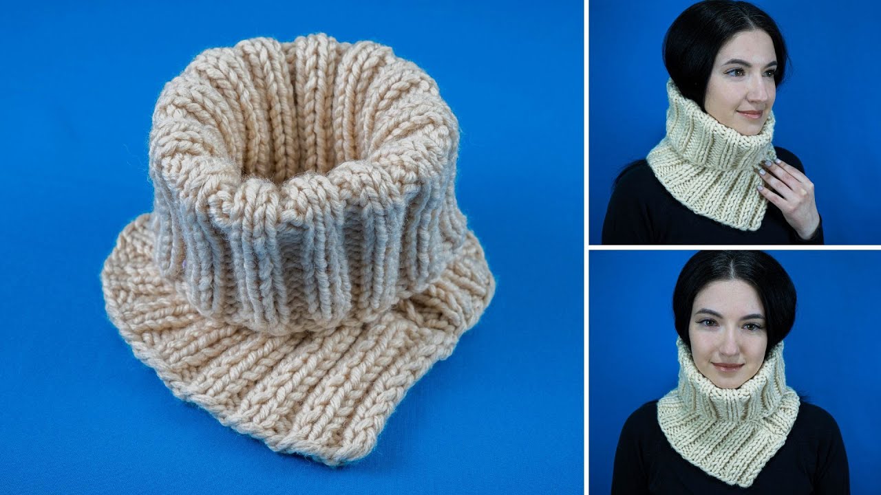 【GOOD GRIEF!】 Ribbed Knit Snood GOOD GRIEF!】 Ribbed Knit Snood GOOD GRIEF!】 Ribbed Knit Snood