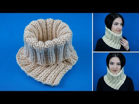 GOOD GRIEF!】 Ribbed Knit Snood GOOD GRIEF! Ribbed Knit Snood