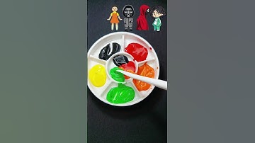 POV Satisfying Colour Mixing  Squid Game 2 #shorts #funny #memes #games #satisfying  #squidgame