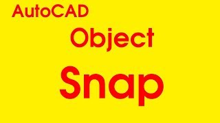 AutoCAD tutorial | Object Snap in AutoCAD 2018 #4