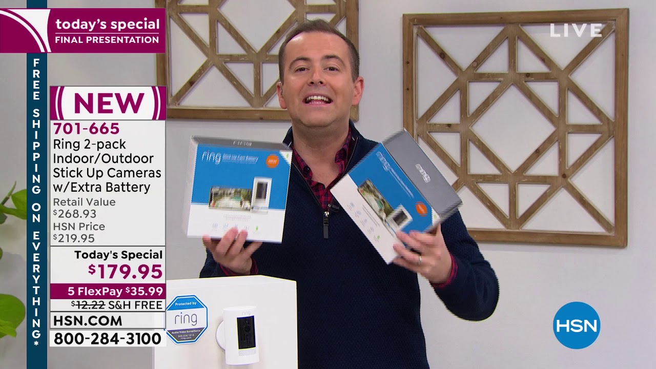 Ring Stick Up Security Cam 2pack with Extra Battery and ...