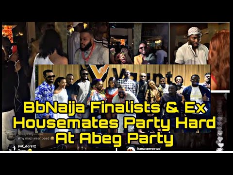BBnaija 2021 Winner Whitemoney Party Hard With Liquorose, Pere, Angel, Cross, Emmanuel At Abeg Party