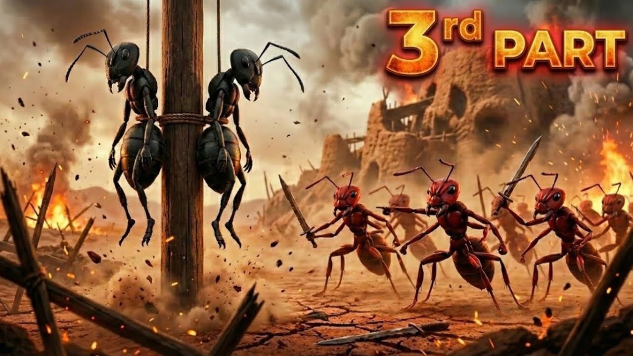 Red Ants 🆚 Black Ants – Epic Battle of the Ant Armies! | Full HD Animated Action