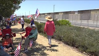 Community rally outside Otay Mesa Detention Center for detainees