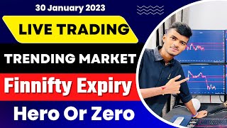 Live Trading 30 January 2024 Fin Nifty Zero Or Hero | Trading Setup For Banknifty 30 Jan 2024 Hindi