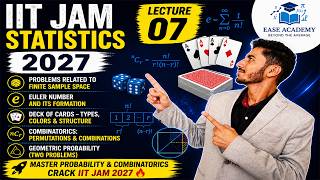 Lecture 07| IIT JAM 2027| Euler Number, Playing cards, Finite sample space