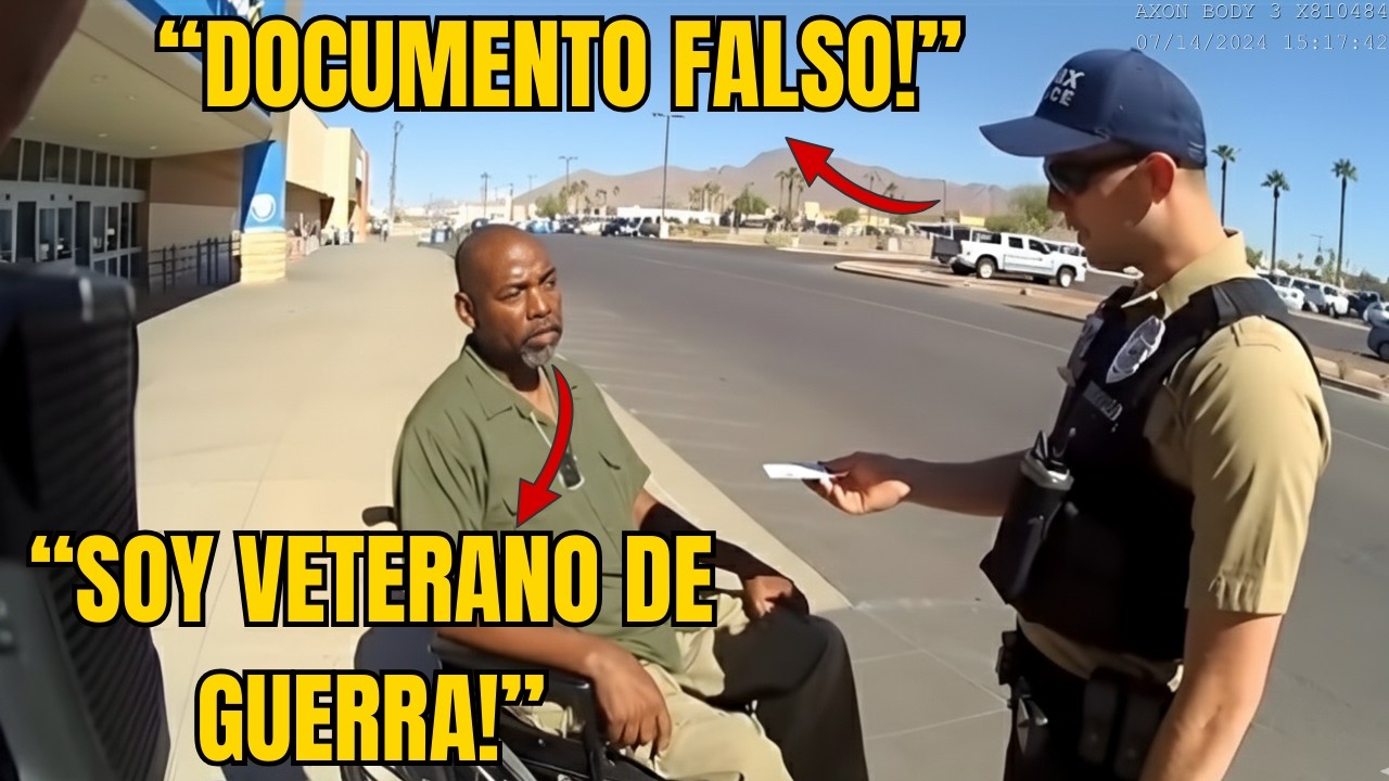Policía Acusa de ID Falso a Hombre Negro en Silla de Ruedas – Resulta Ser Veterano, Demanda de 2M€
