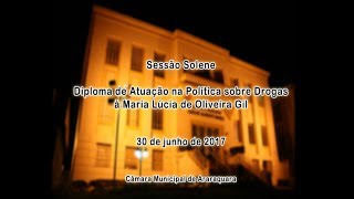 Sessão Solene - Diploma - Maria Lúcia  de Oliveira Gil