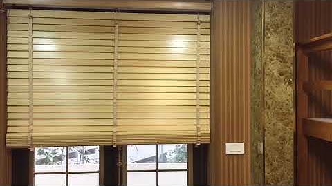 Rèm gỗ tự động  - Hiện đại, sang trọng mà tự nhiên tại RÈM CỬA 365