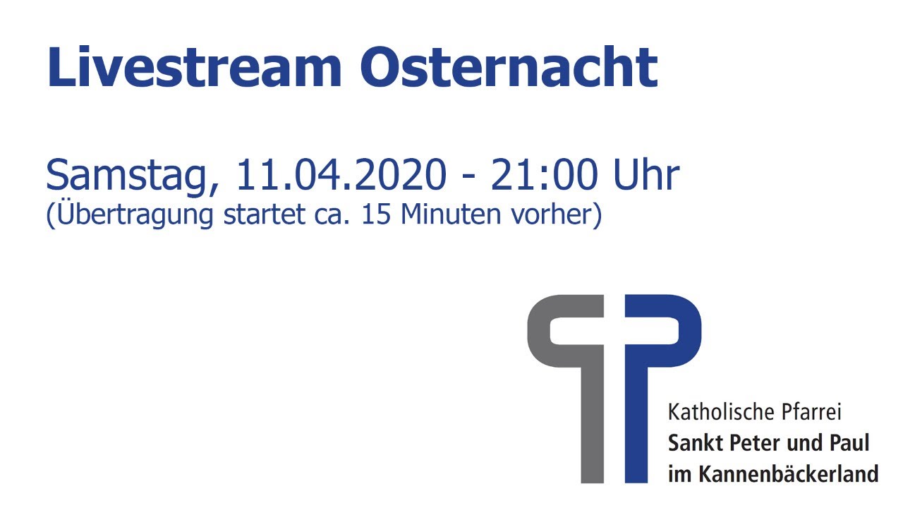 Livestream Osternacht Livestream Osternacht