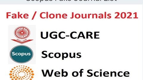 Fake scopus index journal list | Fake Publication Websites | UGC Fake Journals