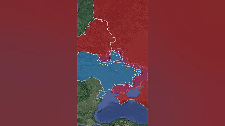 Ukraine War So Far (February 2022 - February 2023) *REANIMATED* #shorts #animation #map