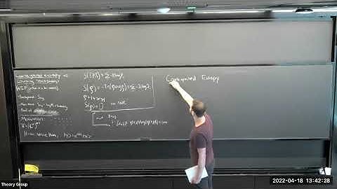 Daniel Ranard - Entanglement entropy counts "microstates" (full title in description) - 04-18-22