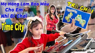 Mẹ Hằng Làm Bảo Mẫu Cho Em Nhi Đi Chơi Tất Cả Trò Chơi Ở Time City