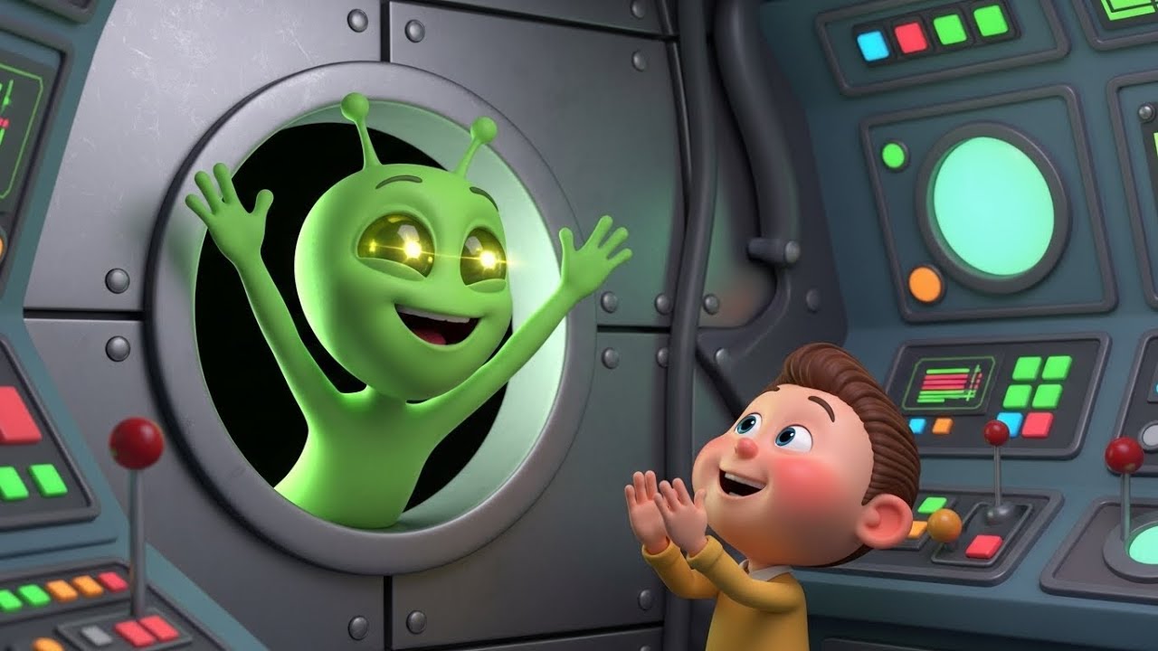 Among Us Sneaky Alien Fell in the Vent 🌬️ | Funny Toddler Song | Kids Rhymes