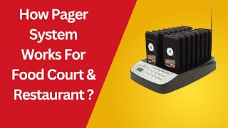 How Restaurant Buzzer & Coaster Pagers Work | Food Court Pager System Demo | DineBell