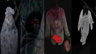 SERAM ! 7 REKAMAN PENAMPAKAN HANTU MENGERIKAN KEPALA BUNTUNG & POCONG MENGEJAR