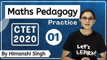 Target CTET-2020 | Maths Pedagogy Practice |  Class-01