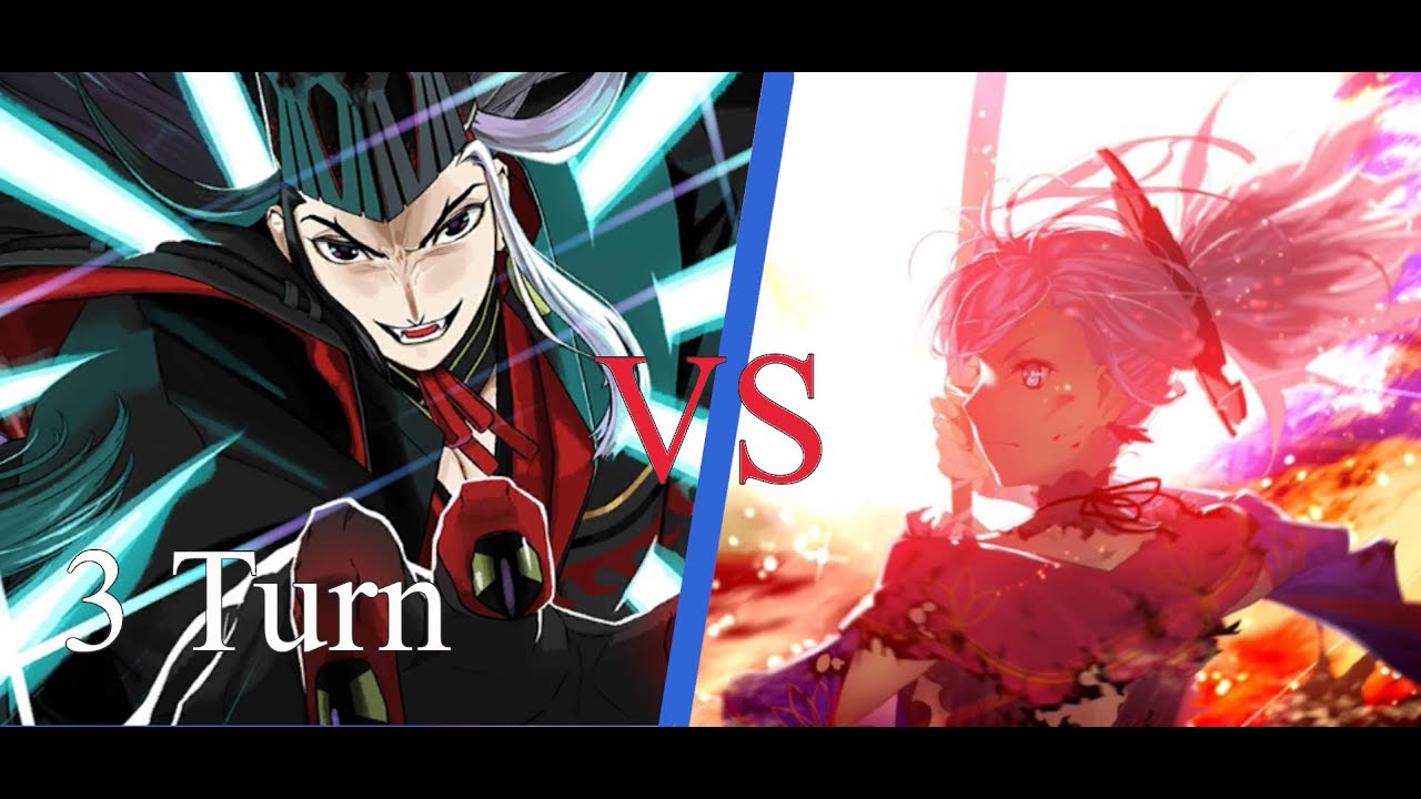 [FGO NA] Heian-Kyo Finale: Rakshasa King Ashiya Douman 3 Turn Miyamoto Musashi (Lostbelt 5.5)