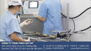 Máy in phun date hũ mỹ phẩm | Máy in phun date chai mỹ phẩm | Phun date hóa mỹ phẩm | LH: 0902259421