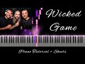 Wicked Game | Piano Tutorial | Music Sheets ↓