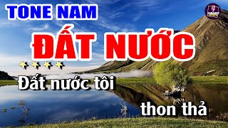 Đất Nước Karaoke Remix Tone Nam Phối Chuẩn Cực Hay | Hát Cả Ngày Không Chán