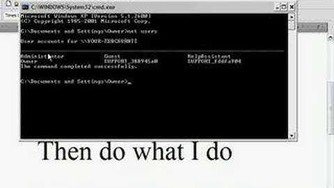 window XP password hack