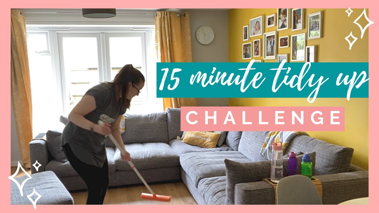 15 MINUTE TIDY UP CHALLENGE | REAL TIME CLEAN WITH ME UK
