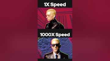 Rap God 1X Speed Vs 1000X Speed! #eminem