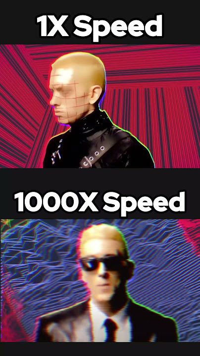 Rap God 1X Speed Vs 1000X Speed! #eminem