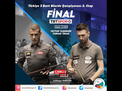 Türkiye 3 Cushion Billiard Championship 2022 | 2. Stage Final | Tayfun Taşdemir - Turgay Orak