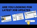 How to find latest jobs telugu | Latest notifications | Find jobs |