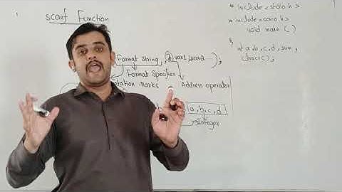 computer science 2nd year ch#10 lec 21 topic scanf