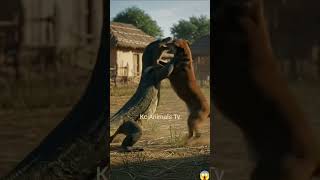 Big Monitor Lizard Vs Dog😱#animalshorts #animals #foryou #dogs#dogshorts#animals#shortsvideo #foryou