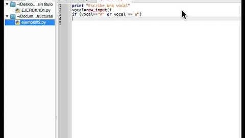 ejercicio if en geany