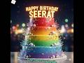 Birthday Cake Designs With Name SEERAT Happy Birthday Seerat Viral Trending Shorts Tiktok