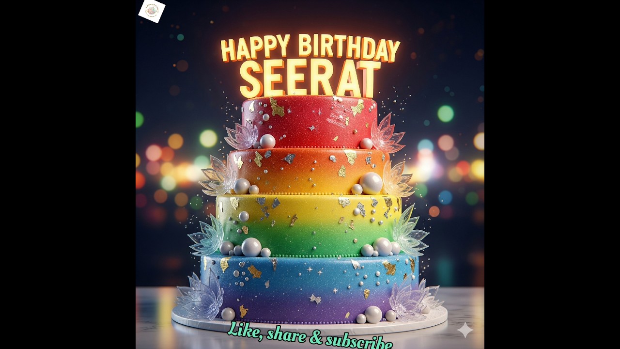 Birthday Cake Designs with Name SEERAT 🎂✨ |Happy Birthday Seerat۔ 