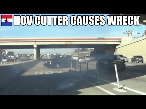 HOV Cutter Causes WRECK!