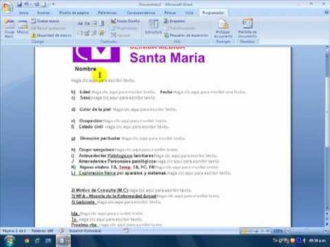 Como Hacer Un Expediente Clínico Digital Con Word