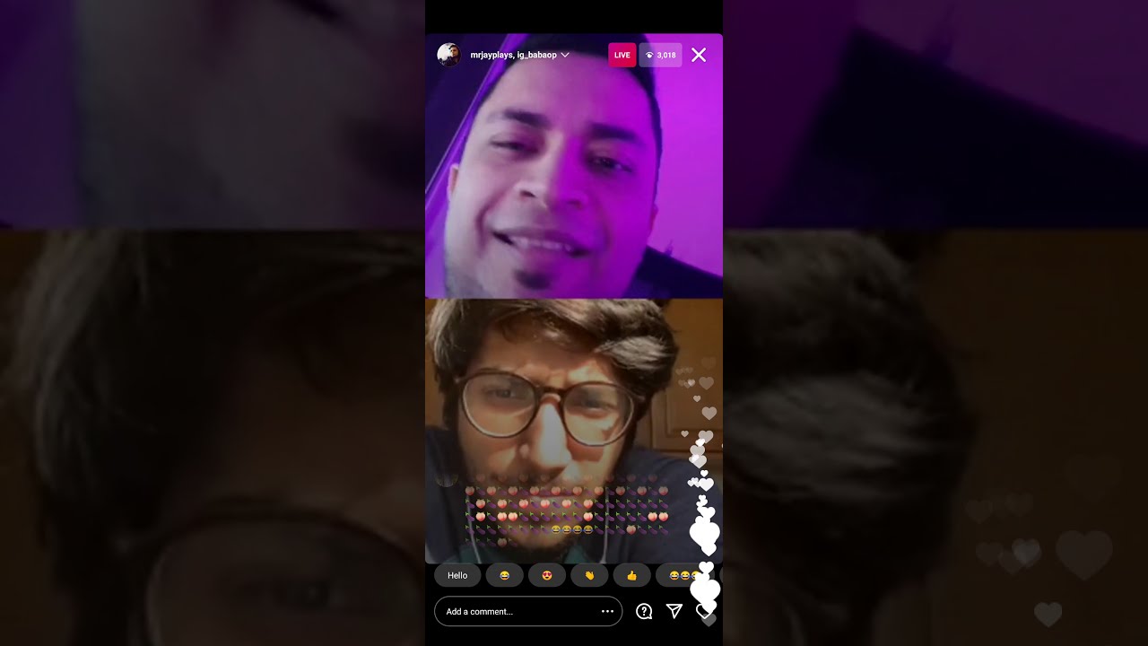 Mr Jay Plays & Baba live on Insta 