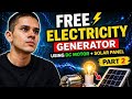 FREE Electricity Generator ⚡  DC Motor + Solar Panel DIY Project  Ghar Par Bijli Banaye 100% Working