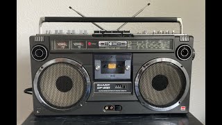 Boombox SHARP GF-9191 Black PHONO part 1