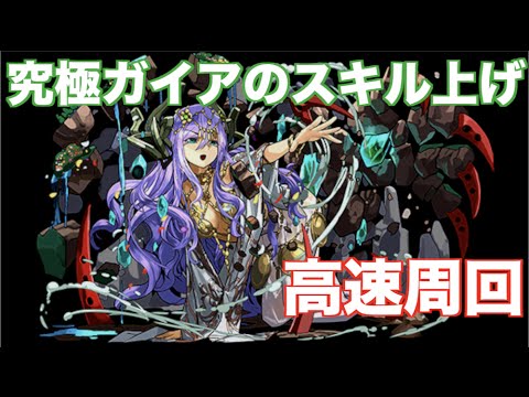 パズドラ ガイア降臨 神強化 高速周回 スキル上げ Youtube