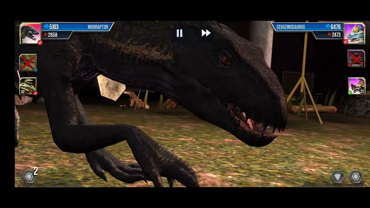 RARYTY RUMBLE LEGENDARY BIT DINO WAR / Jurassic world the game 