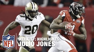 Julio Jones' Big Day vs. the Saints! | Saints vs. Falcons | NFL Week 17 Highlights