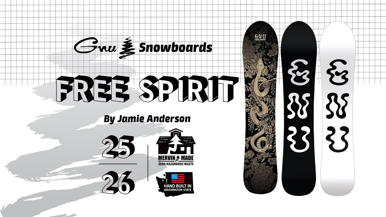 FREE SPIRIT | 2025-2026 GNU SNOWBOARD - YouTube
