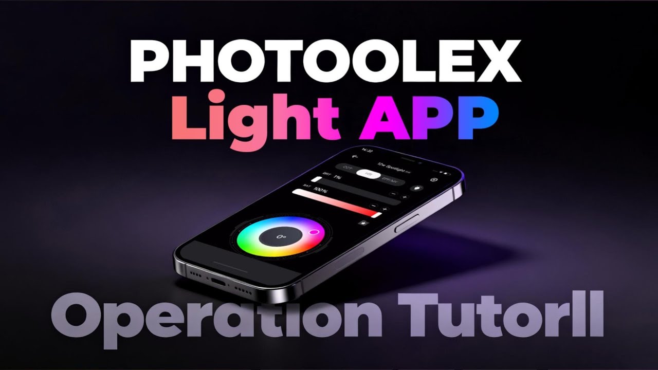 Photoolex Photoolex Light App - Operation Tutorial - YouTube