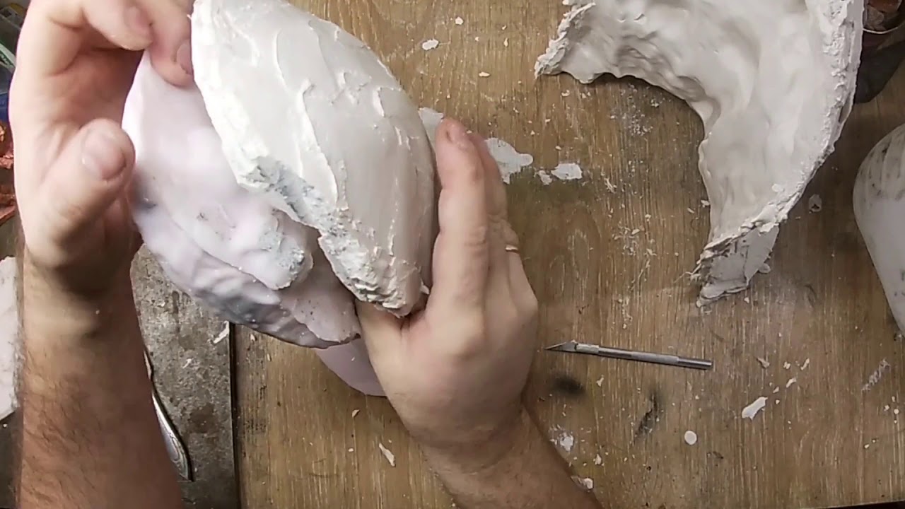 Сложная Силиконовая форма ( Три грации ) заливка гипса, воска и металла часть 1