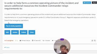 In order to help form a common operating picture of the incident and secure additional resources