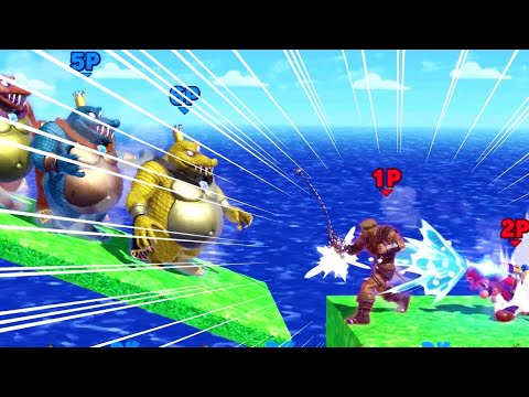 シモンの鎖ぐるぐるをマリオのポンプで飛び道具にするチャレンジ【スマブラSP】